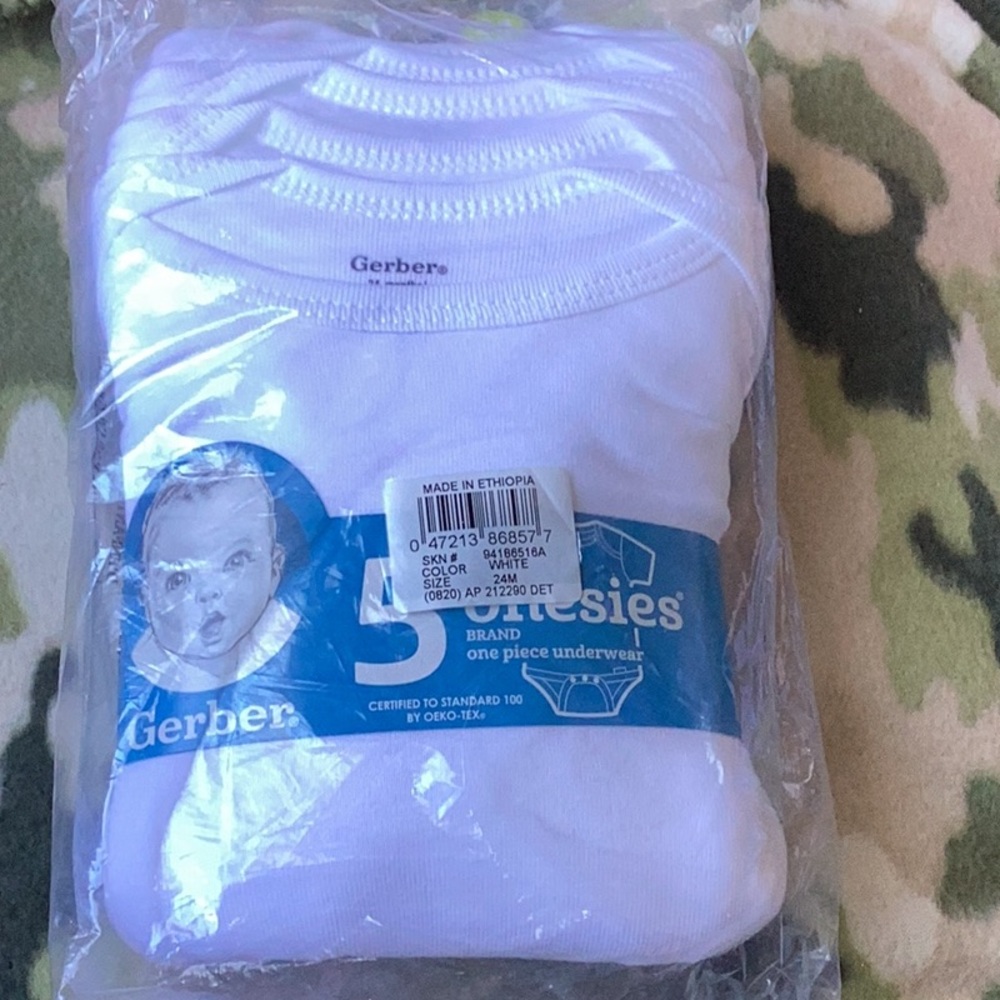 Gerber White Onesies Pack
